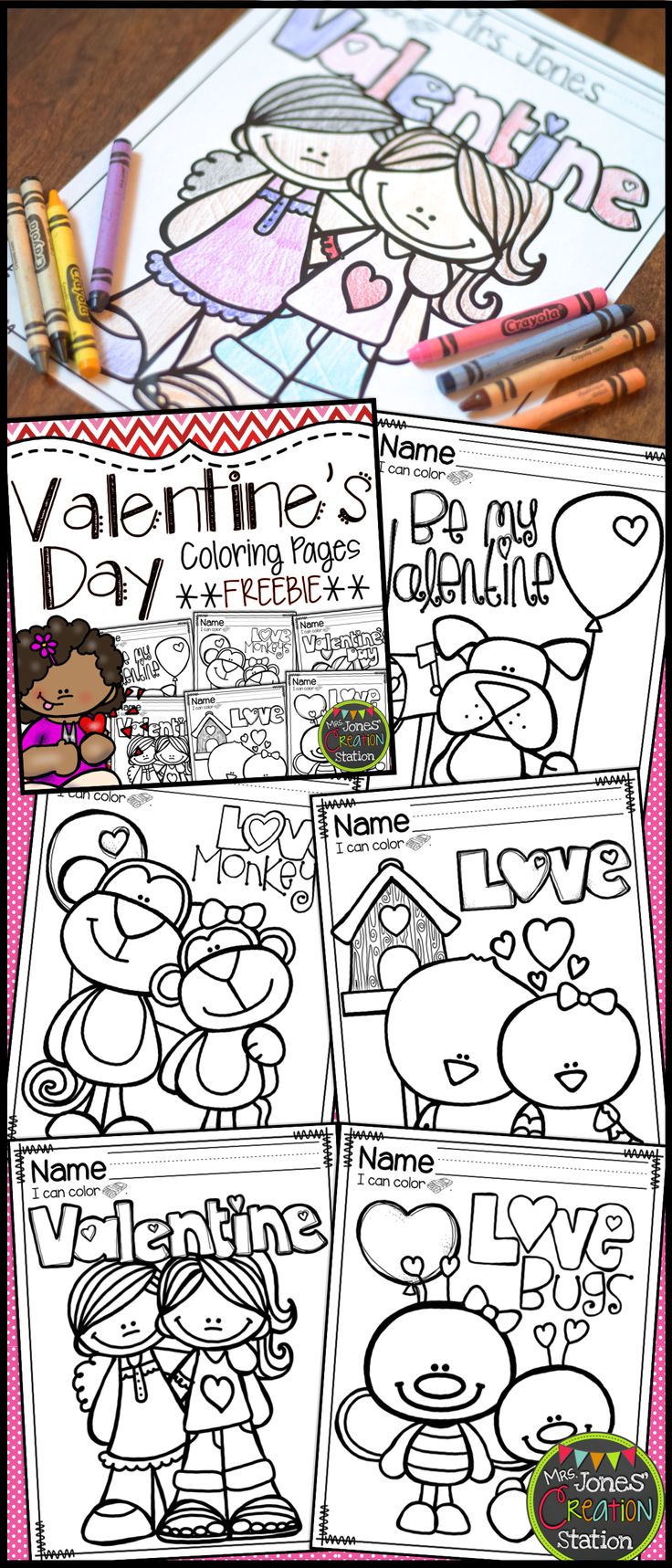 Valentine's Day Toddler Coloring Pages
