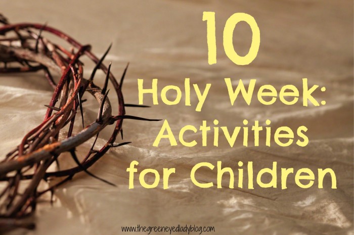 Holy Week Activities