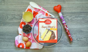 Valentines Day Cookie Bars Ingredients