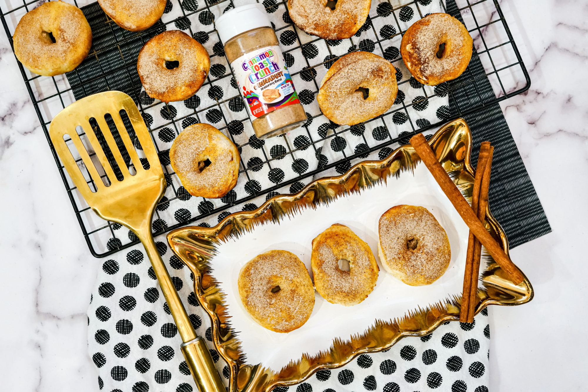 Air Fryer Cinnamon Toast Crunch Donuts