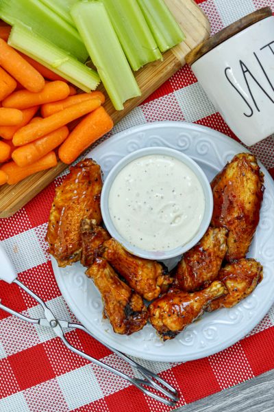 Football and Air Fryer BBQ Wings