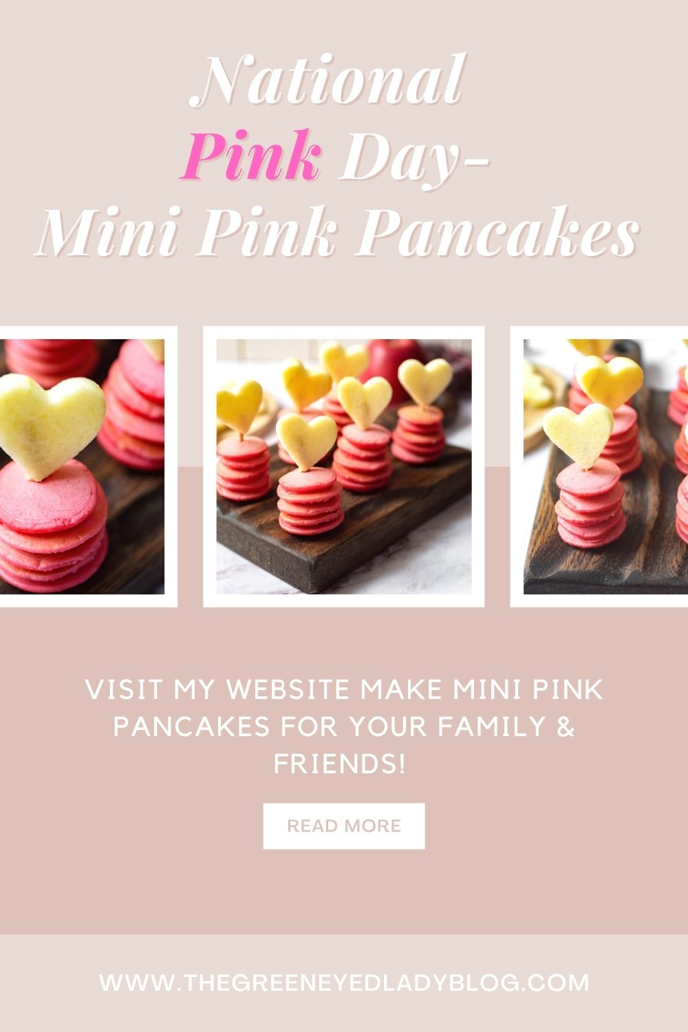 National Pink Day-Mini Pink Pancakes